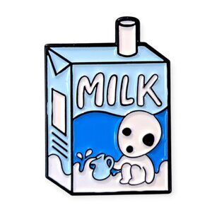 Princess Mononoke Studio Ghibli Fantasy Pin: Kodama Milk Box
